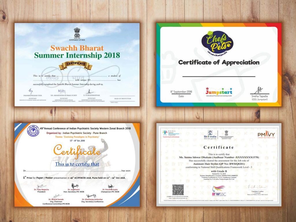 Certificate Printing Telford	