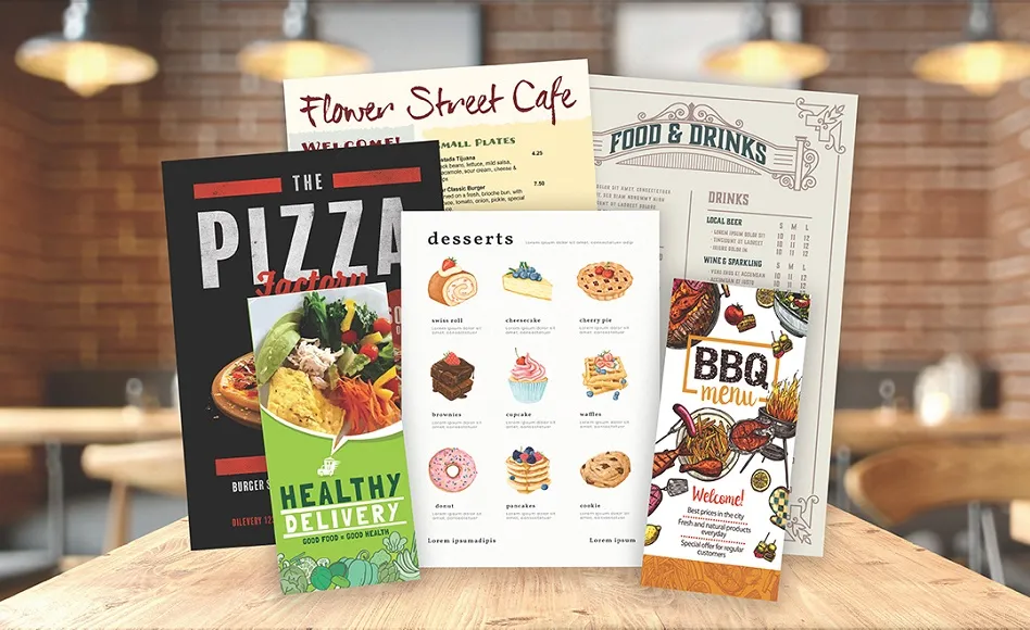 Menu Printing Telford